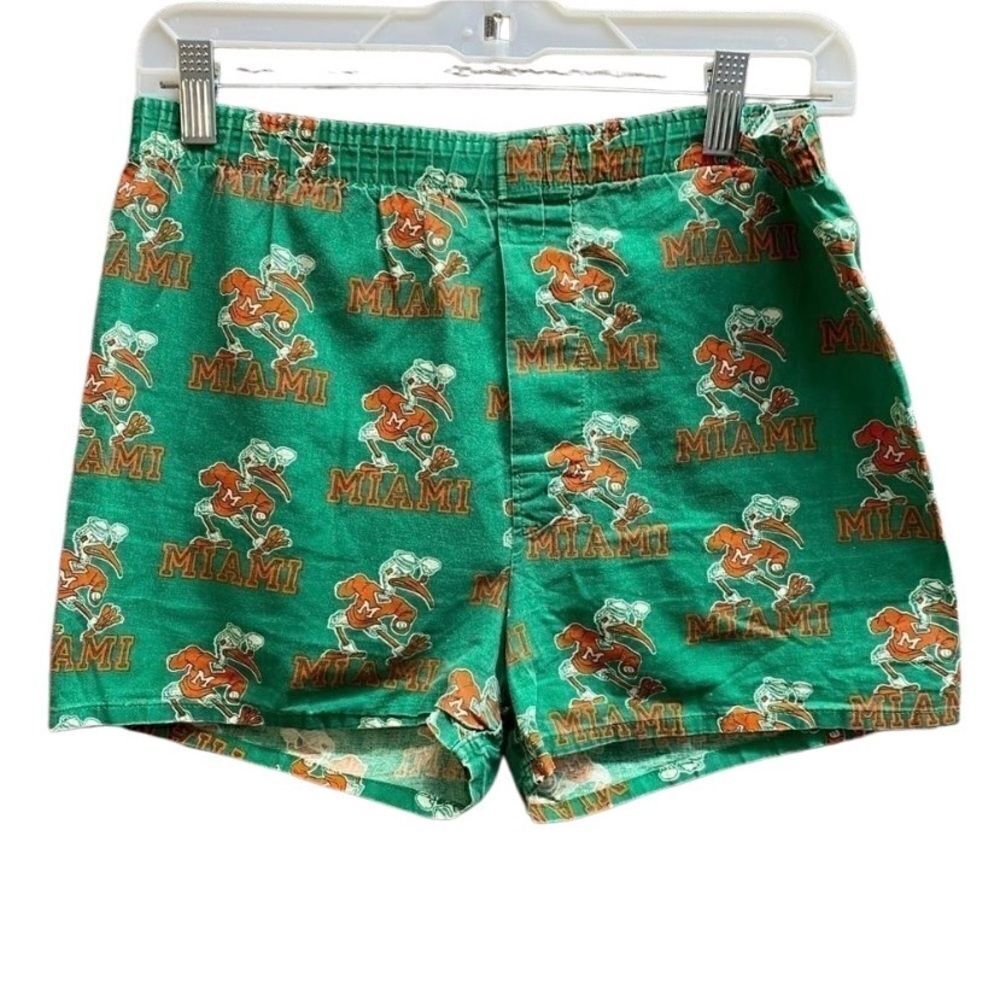 Miami hurricane vintage woman’s boxer shorts made in the USA/ size large